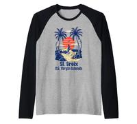 Rappel de Vacances Souvenir de l'île Vierge des États-Unis Manche Raglan