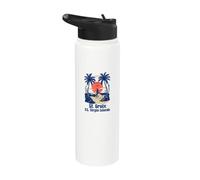 Rappel de vacances souvenir de l'île Vierge des États-Unis Stainless Steel Insulated Water Bottle