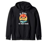 Rappel de Vacances Souvenir de l'île Vierge des États-Unis Sweat à Capuche
