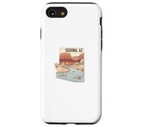 Rappel Souvenir Sedona Arizona de AZ Red Rocks Retro Coque pour iPhone SE (2020) / 7/8