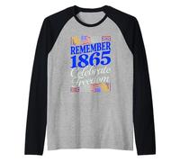 RAPPELEZ 1865 Célébrez la Liberté Design Patriotique Manche Raglan