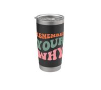 Rappelez-vous votre objectif motivant et inspirant Gobelet isotherme en acier inoxydable double paroi