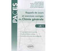 Rappels De Cours Et Exercices Corrigés De Chimie Générale - Ue1