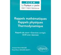 Rappels mathématiques / Rappels physiques / Thermodynamique