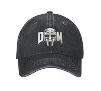 Rappeur MF Dooms Musique Casquette de Baseball en détresse Délavé Gothique Hip Hop Rap Snapback Cap Hommes Femmes Entraînements en Plein air Casquettes Souples Chapeau