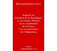 Rapport au président de la république - Bernard-Henri Lévy - Grasset - broché - Etude