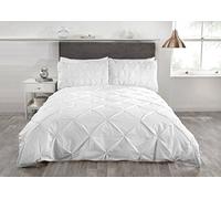 Rapport Balmoral Parure de lit Double en Coton Polyester Blanc