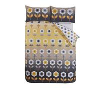Rapport Carrie Parure de lit réversible en Polycoton Ocre