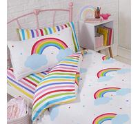 Rapport Ciel Arc en Ciel Housse de Couette et Taie d'oreiller pour Tout-Petits