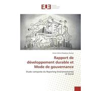 Rapport de développement durable et Mode de gouvernance - Anne-Céline Ribadeau Dumas - Universitaires Europeennes - broché - Livre