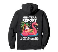 Rapport de mi-année Toujours Coquine Père Noël Flamant Rose Sweat à Capuche