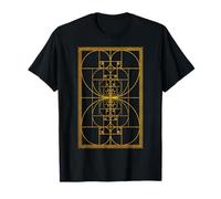Rapport de spirale d'or moyen géométrique sacré art de la géométrie T-Shirt