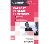 Rapport de stage et mémoire