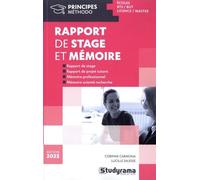 Rapport de stage et mémoire