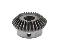 Rapport de vitesse 1: 1, roue dentée conique en acier au carbone, module 1,5 30 dents 90 ° roue dentée conique de transmission de puissance, diamètre d'alésage 20mm, rainure de clavette 6mm