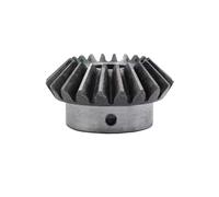 Rapport de vitesse 1: 1, roue dentée conique en acier au carbone, module 3,5 20 dents 90 ° roue dentée conique de transmission de puissance, diamètre d'alésage 22mm, rainure de clavette 6mm