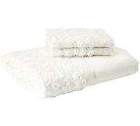 Limoges Rose Ruche Super Parure Housse de Couette King Size Luxe Literie Crème