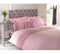 Rapport Duvet Ensemble de housse de couette Literie Rose et ruban surélevés Polycoton, coton et polyester