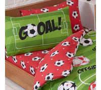 Rapport Football Rouge Ensemble de Draps Housse Simple