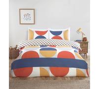 Rapport Home Baltimore Parure de lit Double en Microfibre réversible avec Housse de Couette, Drap-Housse et taies d'oreiller Assorties