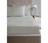 Rapport Home Drap-Housse de Luxe en Microfibre pour lit King Size, Facile d'entretien, Infroissable, argenté