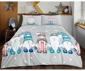 Rapport Home Gonk Family Parure de lit réversible en Microfibre Motif Noël