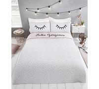Rapport Home Hello Gorgeous Parure de lit réversible à Pois pour lit Simple