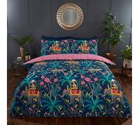 Rapport Home Jungle Expedition Parure de lit Bleu Marine Lit Simple