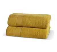 Rapport Home Luxury Royal Velvet Ensemble de 2 Serviettes pour Salle de Bain Blanc