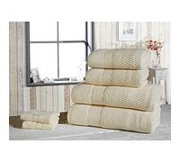 Rapport Home Luxury Royal Velvet Ensemble de 2 Serviettes pour Salle de Bain Crème