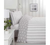 Rapport Home Parure de lit en Microfibre brossée 180 Fils Gris