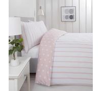 Rapport Home Parure de lit en Microfibre brossée 180 Fils Rose pâle
