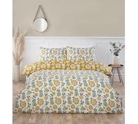 Rapport Home Parure de lit réversible en Microfibre Motif Floral Vert