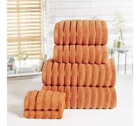 Rapport Home Rapport-Ribbed Serviettes-Ensemble-épice Lot côtelées 100% Coton, 6 Piece Bale