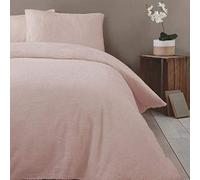 Rapport Housse de Couette Luxueuse Super Douce et Chaude pour lit Simple Motif Ours en Peluche Rose