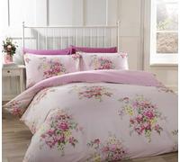 Rapport Masie Ensemble Housse de Couette, Rose poudré, Super King