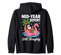 Rapport mi-année Toujours Coquin Père Noël Tropical Flamant Rose Sweat à Capuche