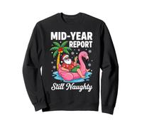 Rapport mi-année Toujours Coquin Père Noël Tropical Flamant Rose Sweatshirt