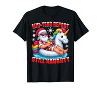 Rapport mi-année Toujours Coquine Père Noël Plage Noël en Juillet T-Shirt Graphique avec Valeur