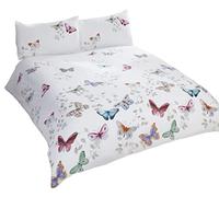 Rapport Parure Housse de Couette avec Papillon Mariposa de, Multicolore, King Size