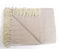 Rapport Rhonda Diamonds Blush Plaid 100% Coton 127 x 152 cm
