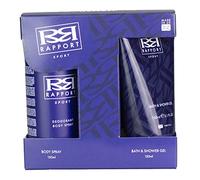 Rapport Sport Coffret cadeau 2 pièces contenant 150 ml de gel douche et 150 ml de déodorant pour le corps