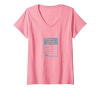 Rapport sur Les Sentiments blessés : Formulaire de Soutien émotionnel Humoristique T-Shirt avec Col en V, Femme, Rose, S