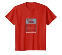 Rapport sur Les Sentiments blessés : Formulaire de Soutien émotionnel Humoristique T-Shirt, Enfant, Rouge, 4 Ans