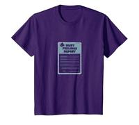 Rapport sur Les Sentiments blessés : Formulaire de Soutien émotionnel Humoristique T-Shirt, Enfant, Violet, 4 Ans