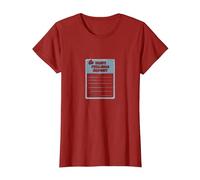 Rapport sur Les Sentiments blessés : Formulaire de Soutien émotionnel Humoristique T-Shirt, Femme, Canneberge, XL