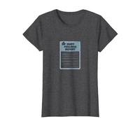 Rapport sur Les Sentiments blessés : Formulaire de Soutien émotionnel Humoristique T-Shirt, Femme, Chiné Foncé, L