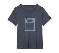 Rapport sur Les Sentiments blessés : Formulaire de Soutien émotionnel Humoristique T-Shirt, Femme Grandes Tailles, Bleu Chiné, 2X