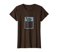 Rapport sur Les Sentiments blessés : Formulaire de Soutien émotionnel Humoristique T-Shirt, Femme, Marron, XL