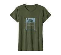Rapport sur Les Sentiments blessés : Formulaire de Soutien émotionnel Humoristique T-Shirt, Femme, Olive, XS